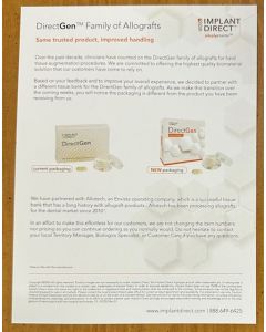 OL-192352 - Bio Allograft Transition Drop In Card (Single) (Limit 5)